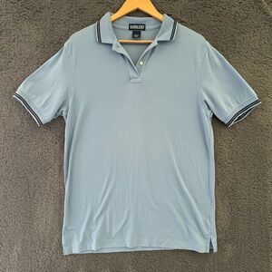 Lands' End Womens Blue Short Sleeve Collared Polo Shirt Size M (10-12)